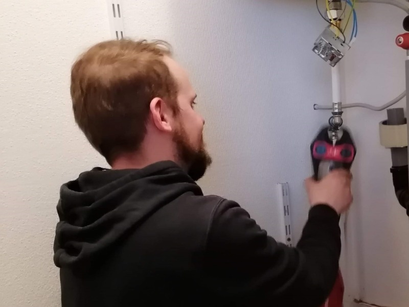 Mike Steelandt aan het werk
